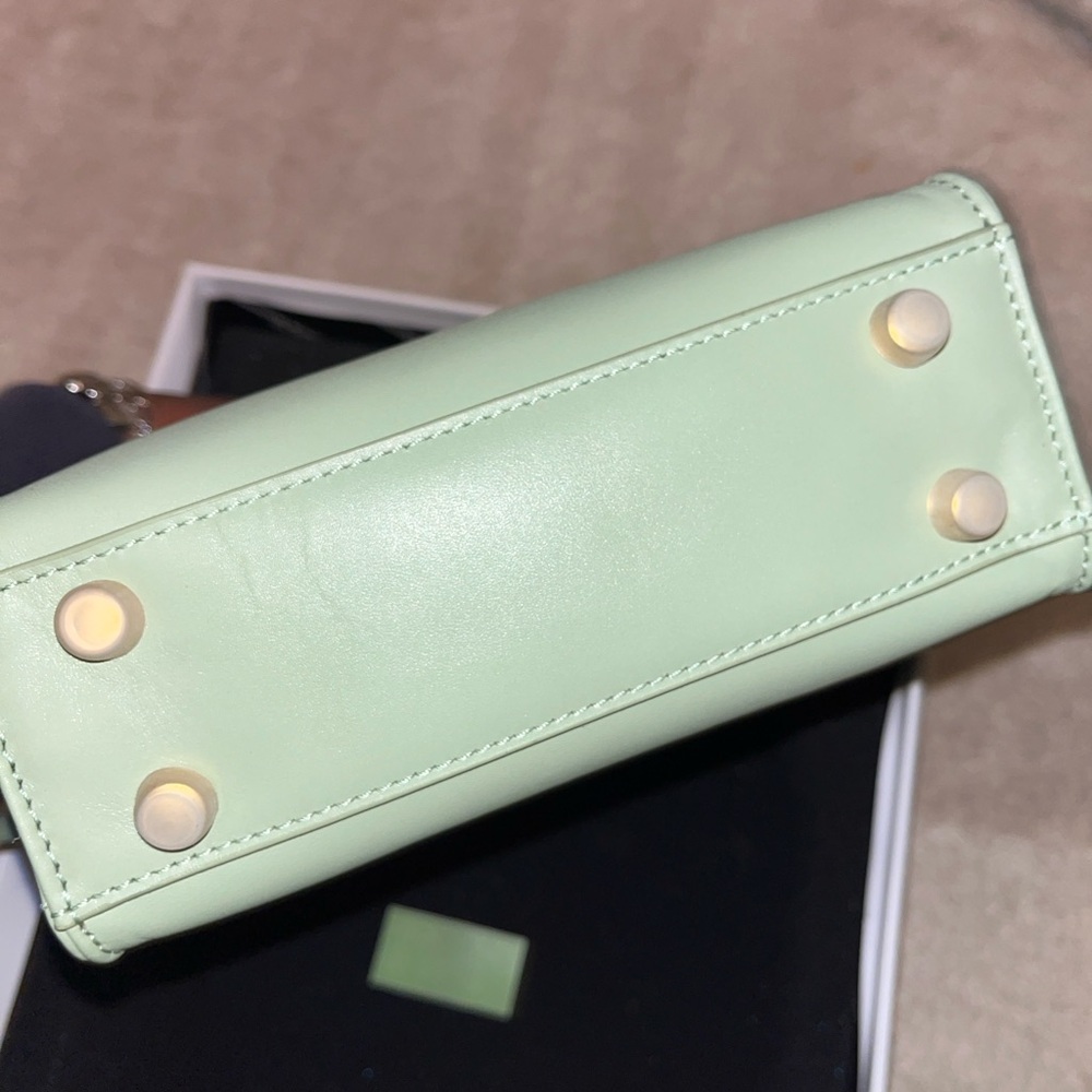 Brandon Blackwood Matcha Green Laura Mini Tote Crossbody - Picture 5 of 7